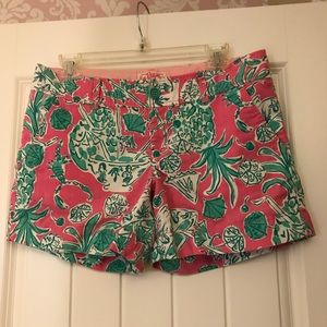 Lilly Pulitzer Scorpion Bowl Shorts Pineapples 6